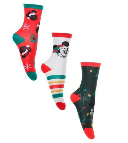 Disney Mickey Santa Hat Karácsonyi férfi zokni 41/44