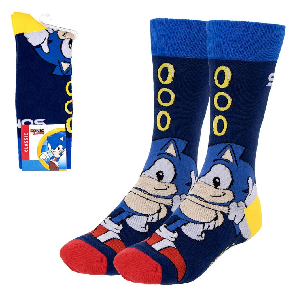 Sonic a sündisznó Ring felnőtt hosszú szárú zokni 35/41