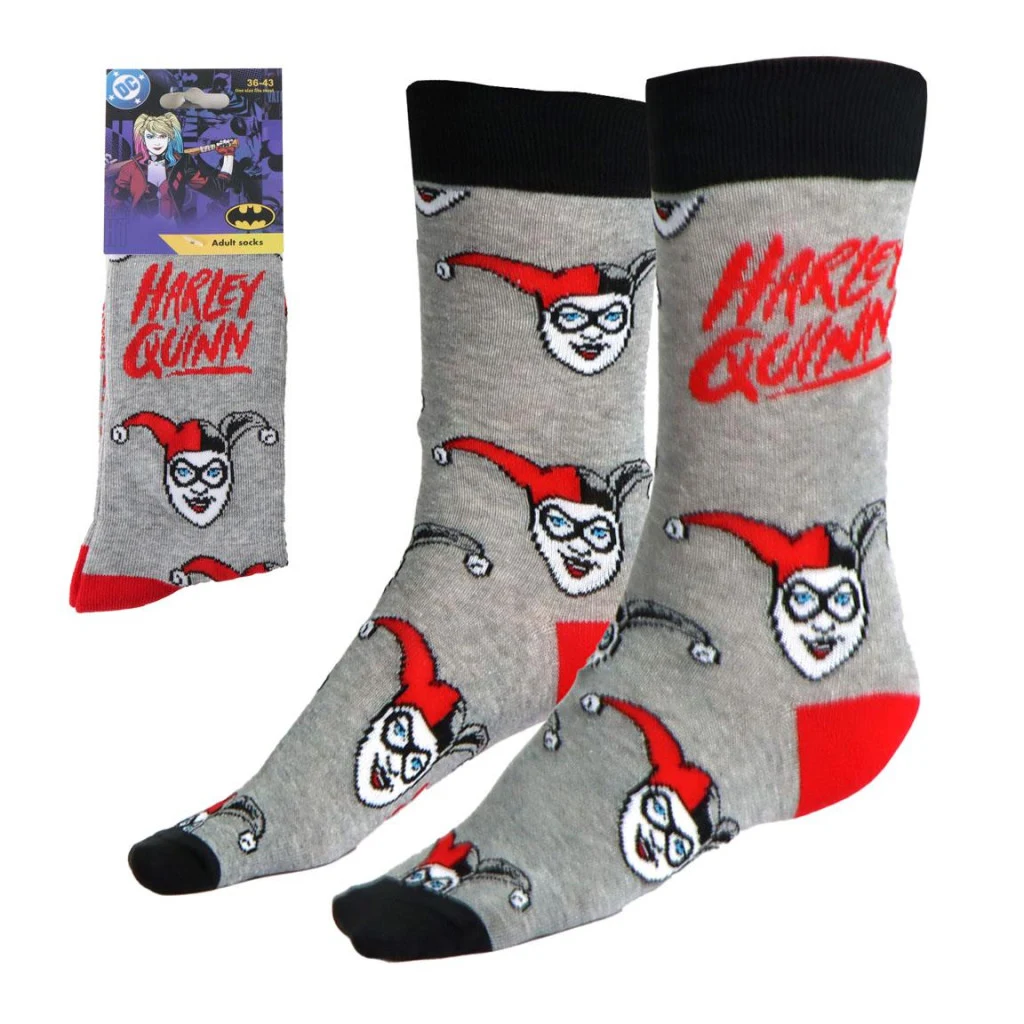 Harley Quinn Grey felnőtt hosszú szárú zokni 36/43