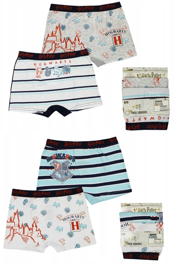 Harry Potter Castle gyerek boxeralsó 2 darab/csomag 6 - 12 év / 116 - 152 cm