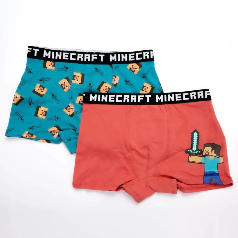 Minecraft Red gyerek boxeralsó 2 darab/csomag 6 - 12 év / 116 - 152 cm
