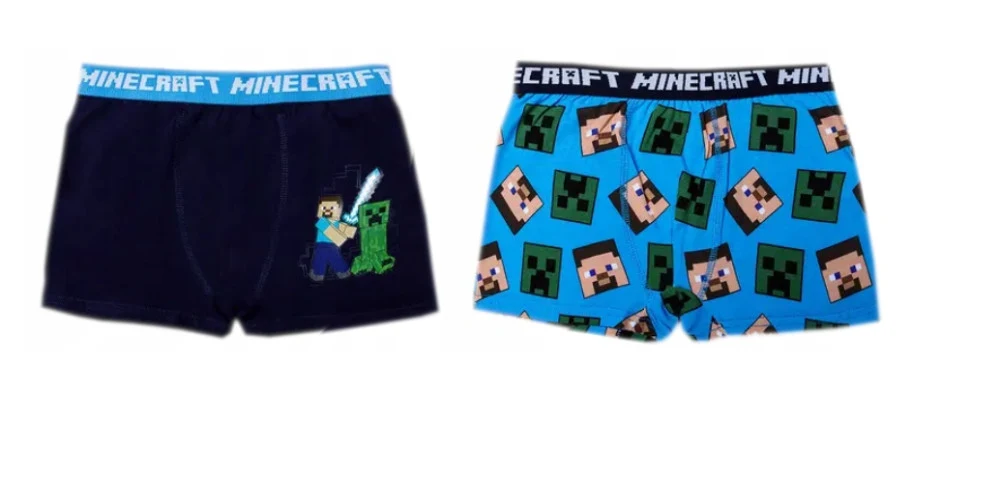 Minecraft Pixel gyerek boxeralsó 2 darab/csomag 6 - 12 év / 116 - 152 cm