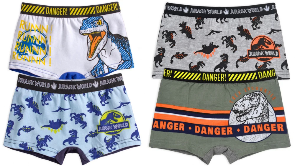 Jurassic World Danger gyerek boxeralsó 2 darab/csomag 2 - 8 év / 92 - 128 cm