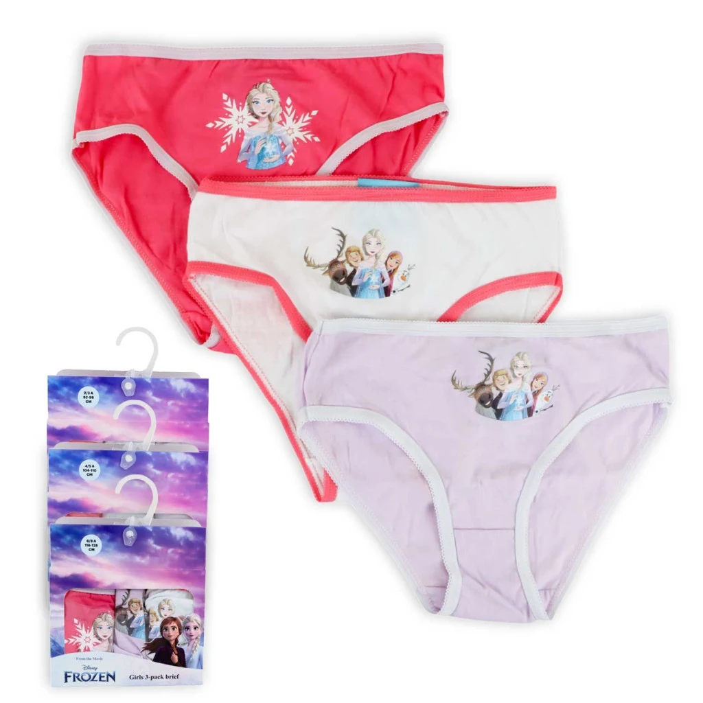 Disney Jégvarázs Snow Magic gyerek fehérnemű, bugyi 3 darab/csomag 2 - 8 év / 92 - 128 cm