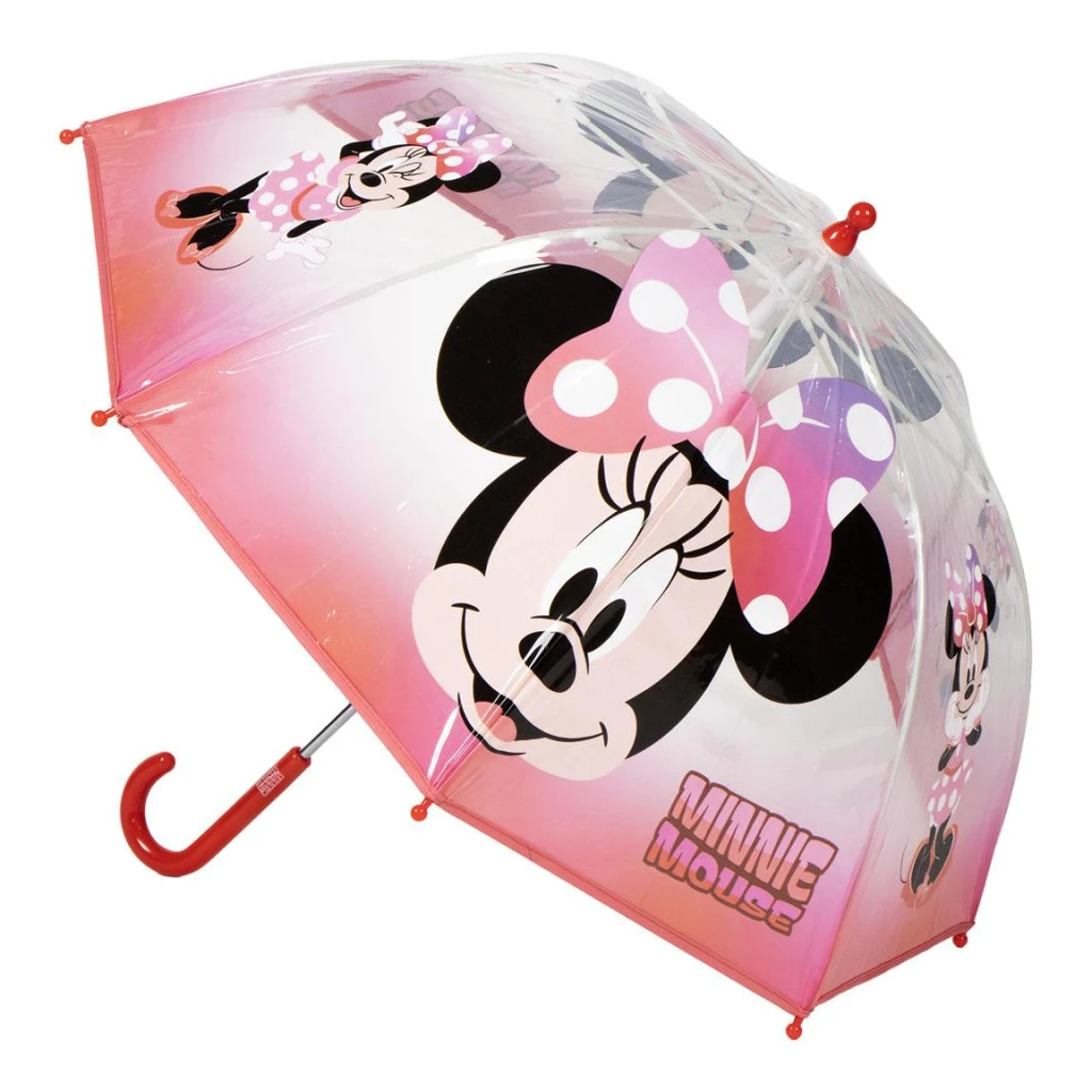 Disney Minnie Cheerful gyerek átlátszó esernyő Ø71 cm