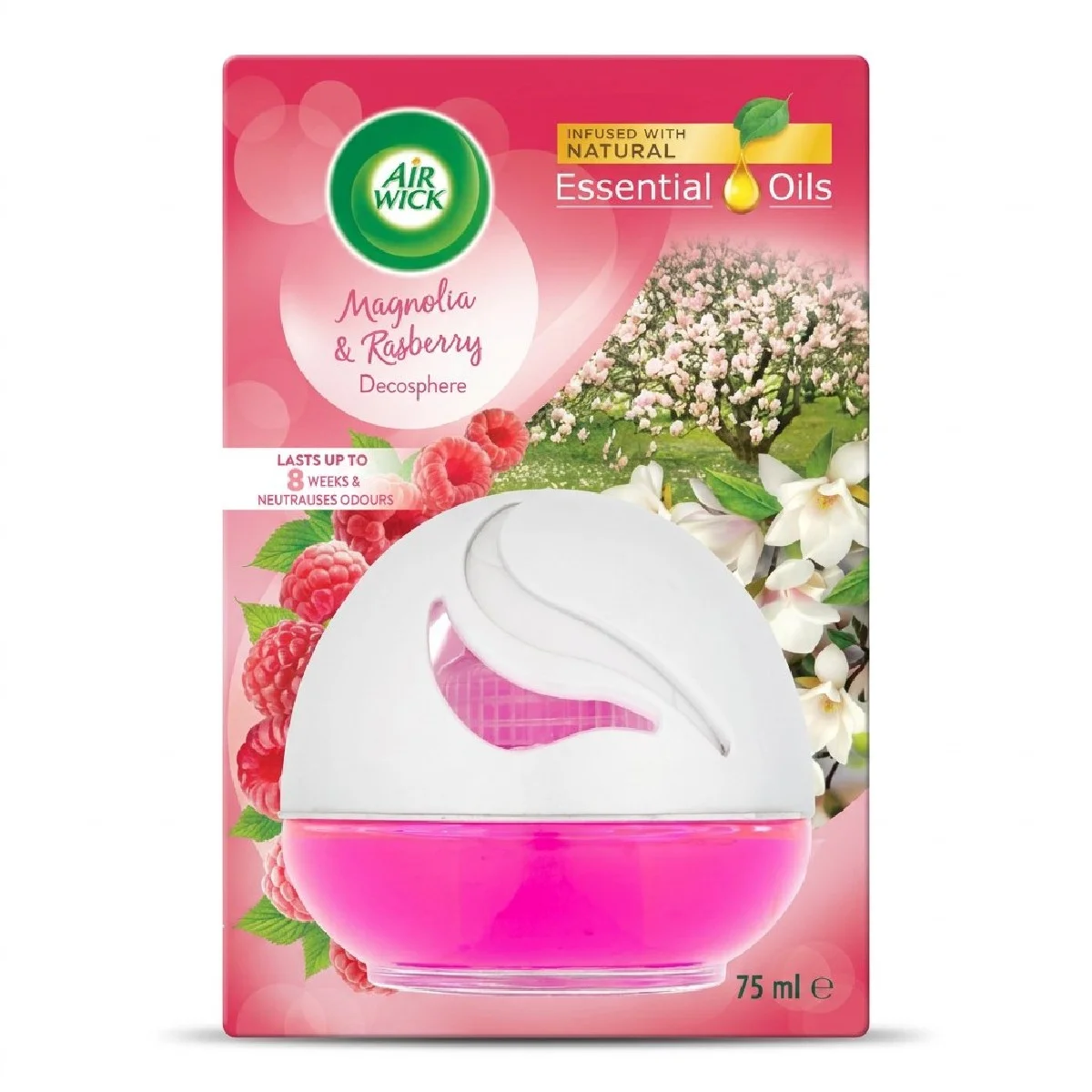 légfrissítő gömb 75 ml Magnolia és Raspberry