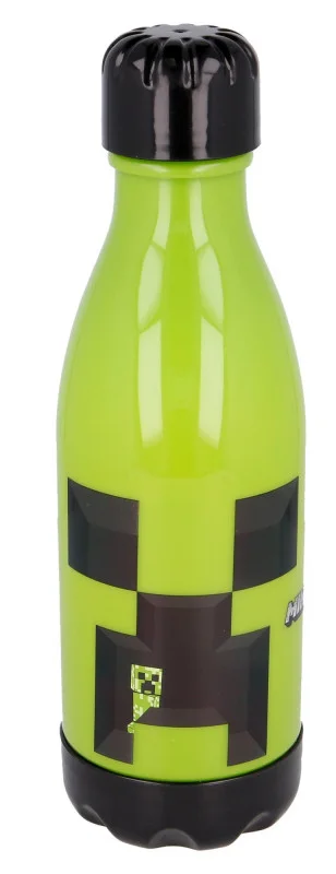 Minecraft Creeper műanyag kulacs csavaros kupakkal 560 ml