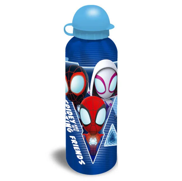 Pókember Blue Web alumínium kulacs ívókupakkal 500 ml
