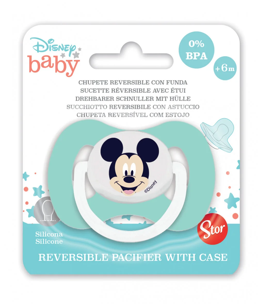 Disney Mickey Hello World megfordítható baba cumi tokkal