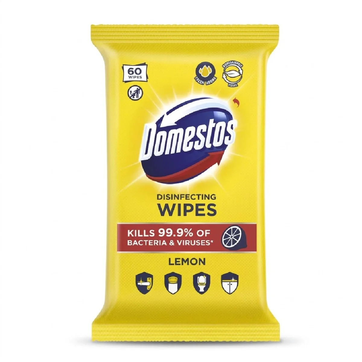 Törlőkendő 60 db-os higiénikus Lemon (Sárga) 6/#