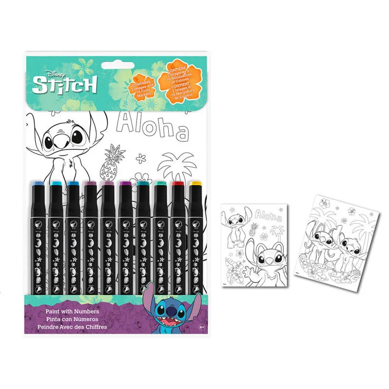 Disney Lilo és Stitch, A csillagkutya Aloha számos színező