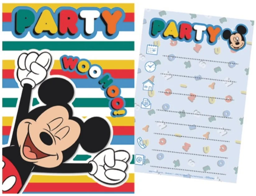 Disney Mickey Woohoo party meghívó