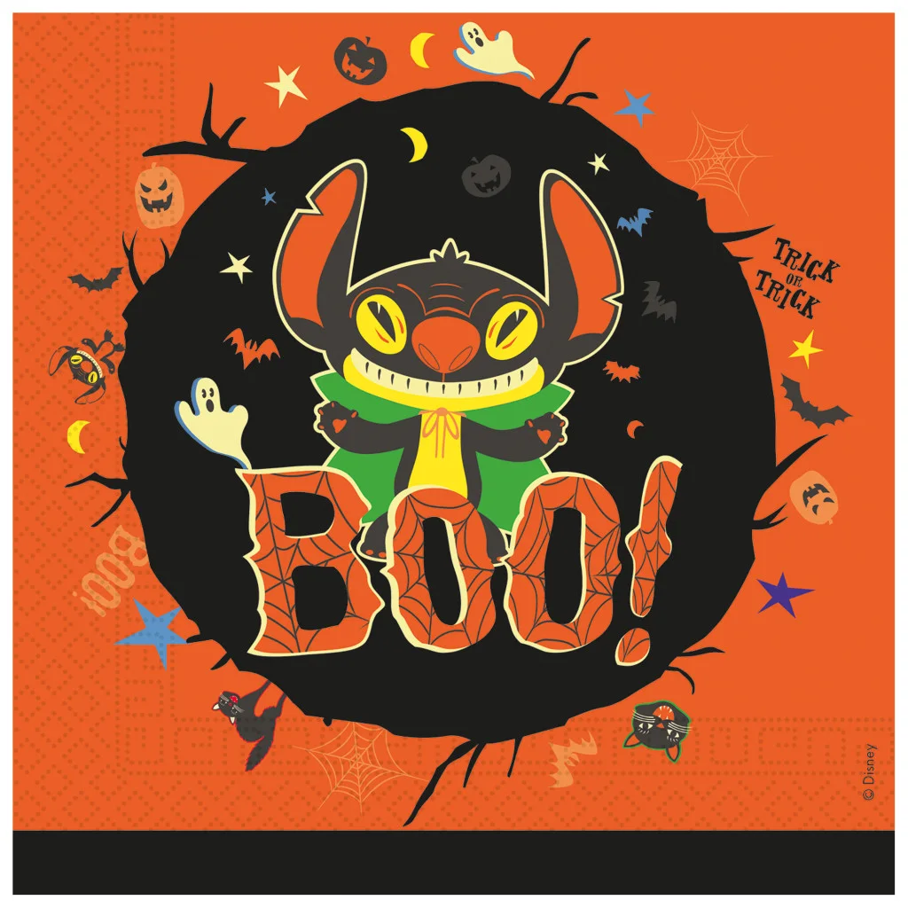 Disney Lilo és Stitch, A csillagkutya Halloween szalvéta 20 db-os 33x33 cm FSC