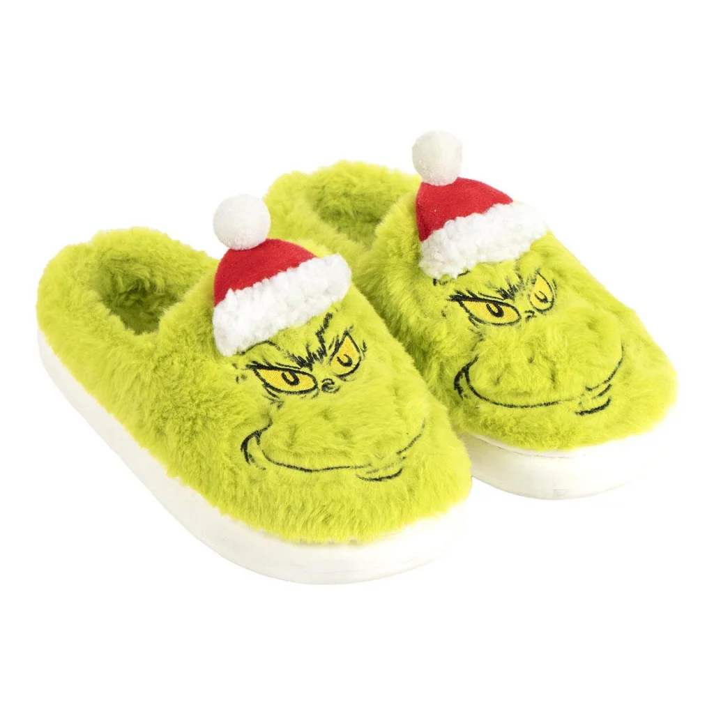 A Grincs Santa Hat felnőtt téli papucs 38/39