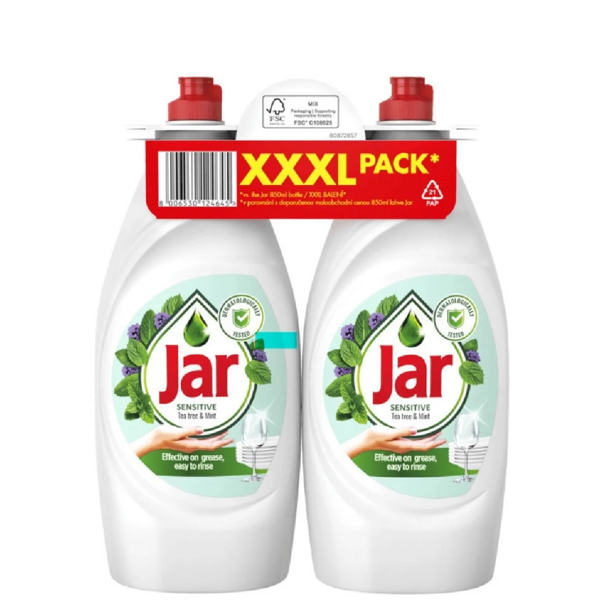 Jar Mosogatószer 850 ml Sensitive Teafa 2db-os