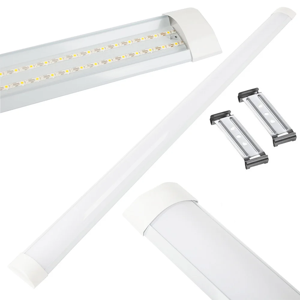 LED lámpa, felületre szerelhető, fénycső, 120 cm,