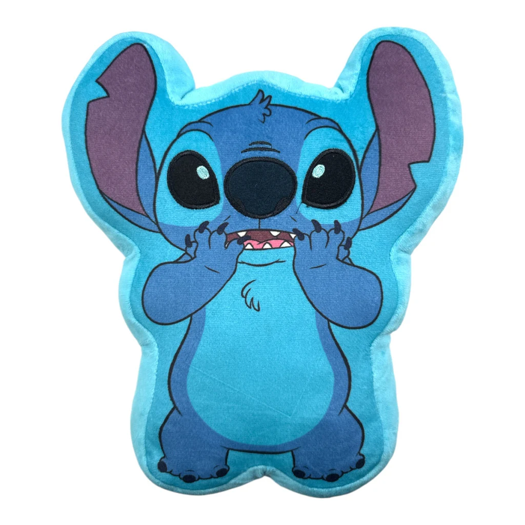 Disney Lilo és Stitch, A csillagkutya Alien 3D formapárna, díszpárna 30 cm Velúr