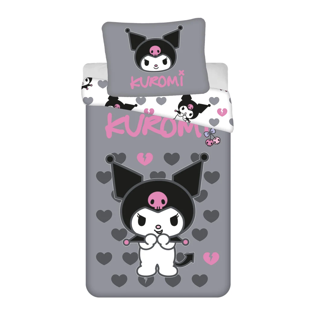Hello Kitty Kuromi ágyneműhuzat 140×200cm, 70×90 cm